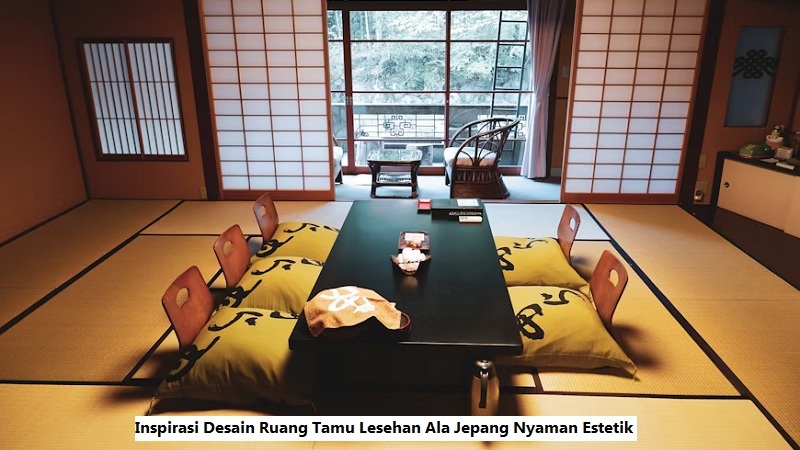 Desain Ruang Tamu Lesehan Ala Jepang